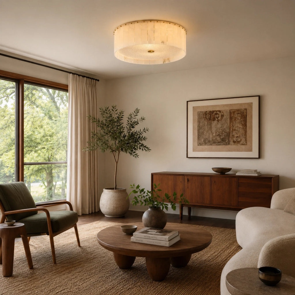 GOODNEST MIST | Alabaster Ceiling Light