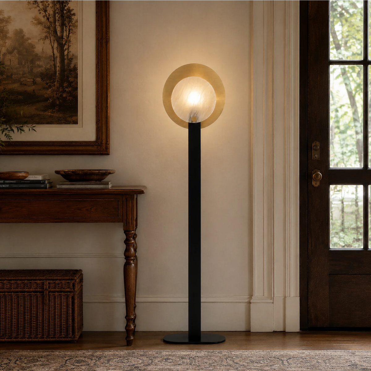 GOODNEST LEDGE | Alabaster Panel Floor Lamp