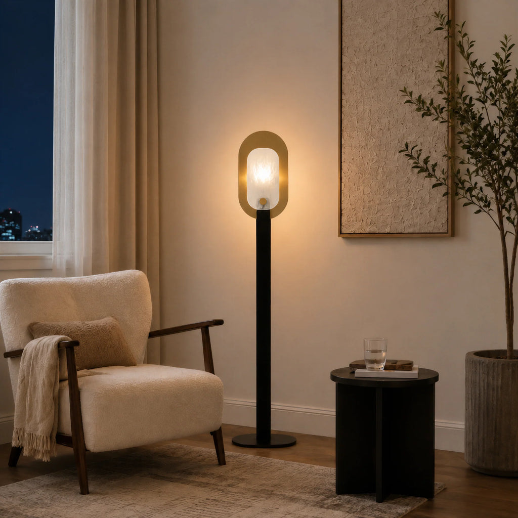 GOODNEST LEDGE | Alabaster Panel Floor Lamp