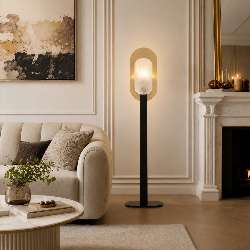 GOODNEST LEDGE | Alabaster Panel Floor Lamp