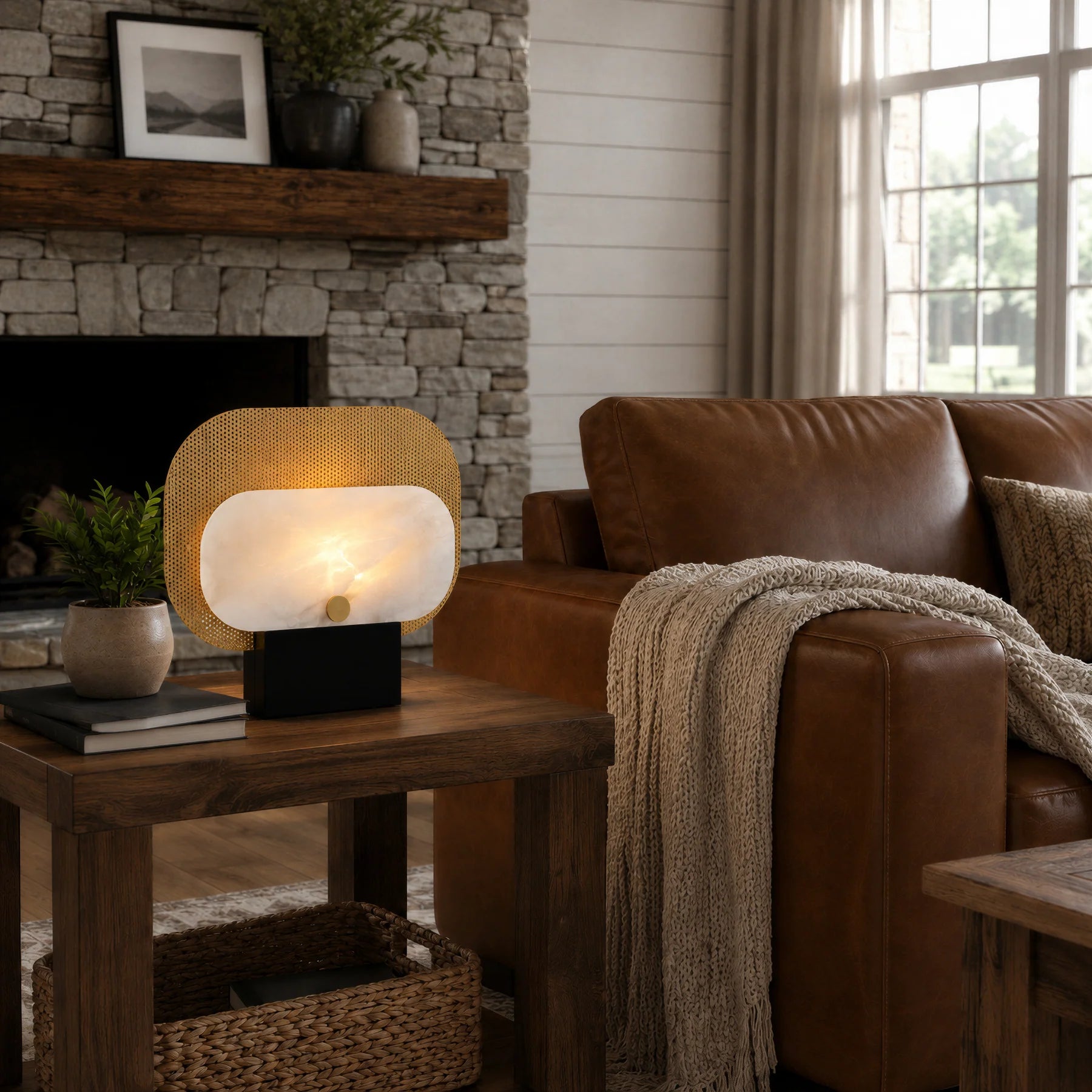 GOODNEST SEAM | Perforated Panel Table Lamp