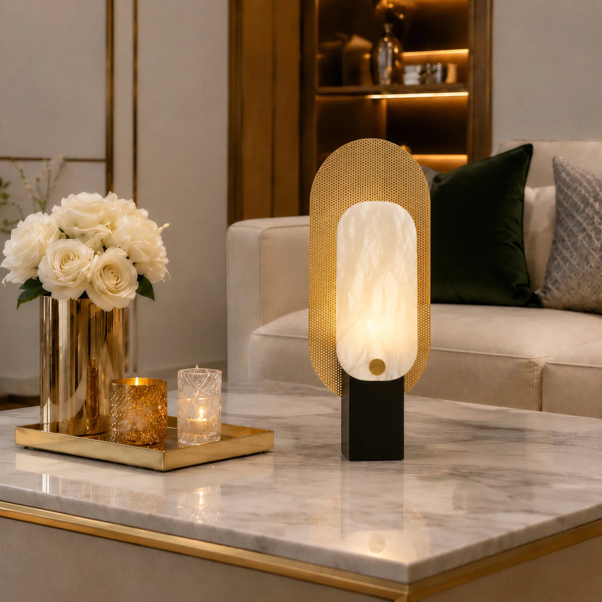 GOODNEST SEAM | Perforated Panel Table Lamp