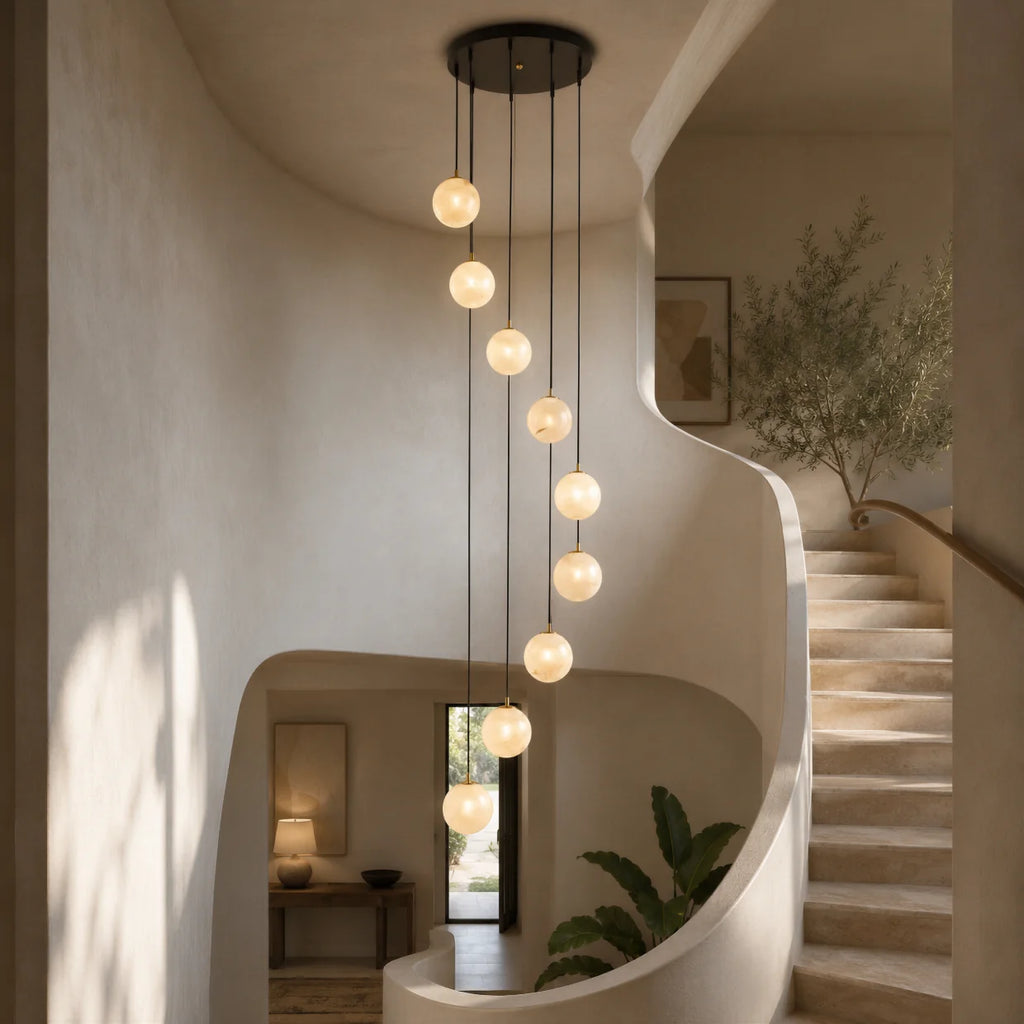 GOODNEST RIVULET | Alabaster Cascade Chandelier