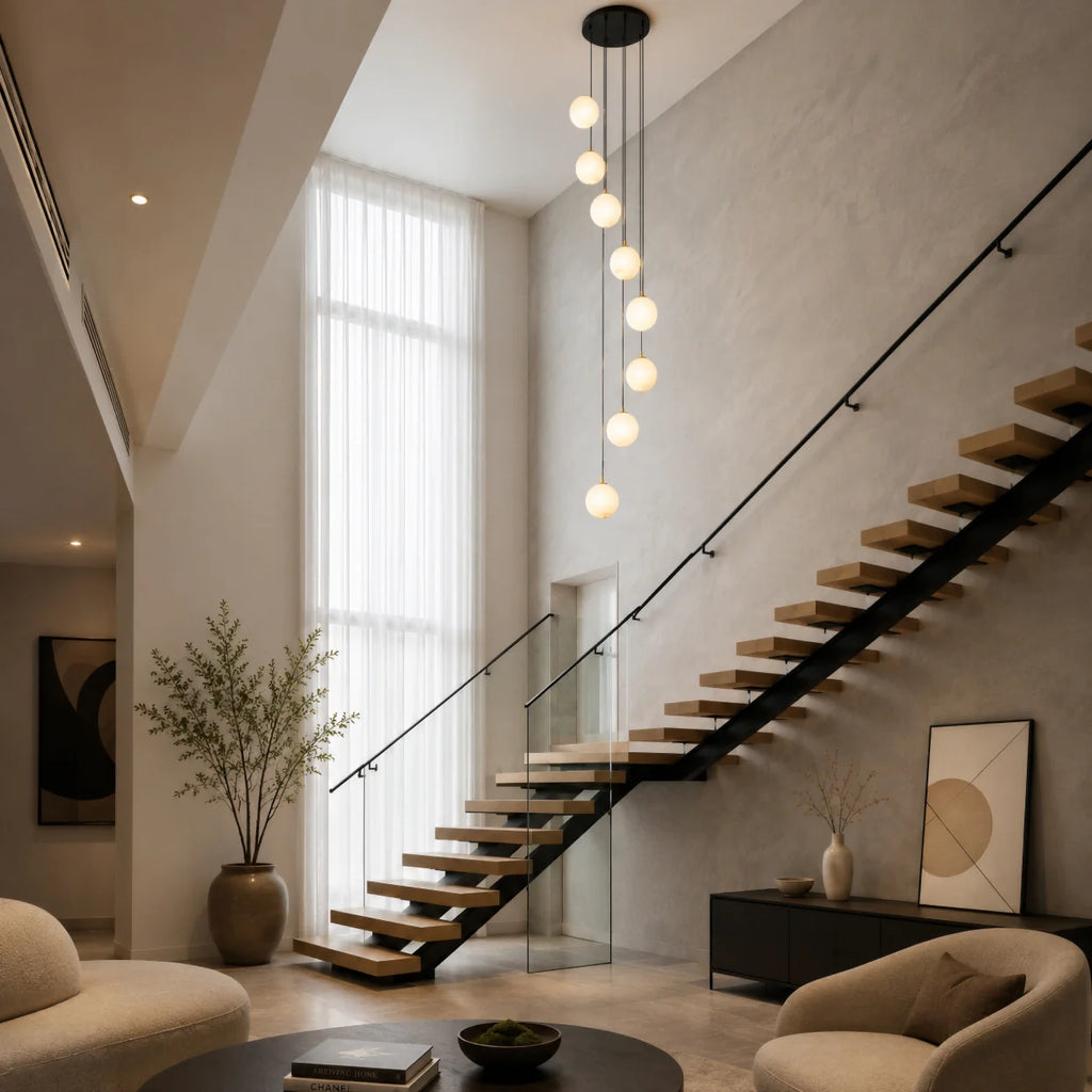 GOODNEST RIVULET | Alabaster Cascade Chandelier