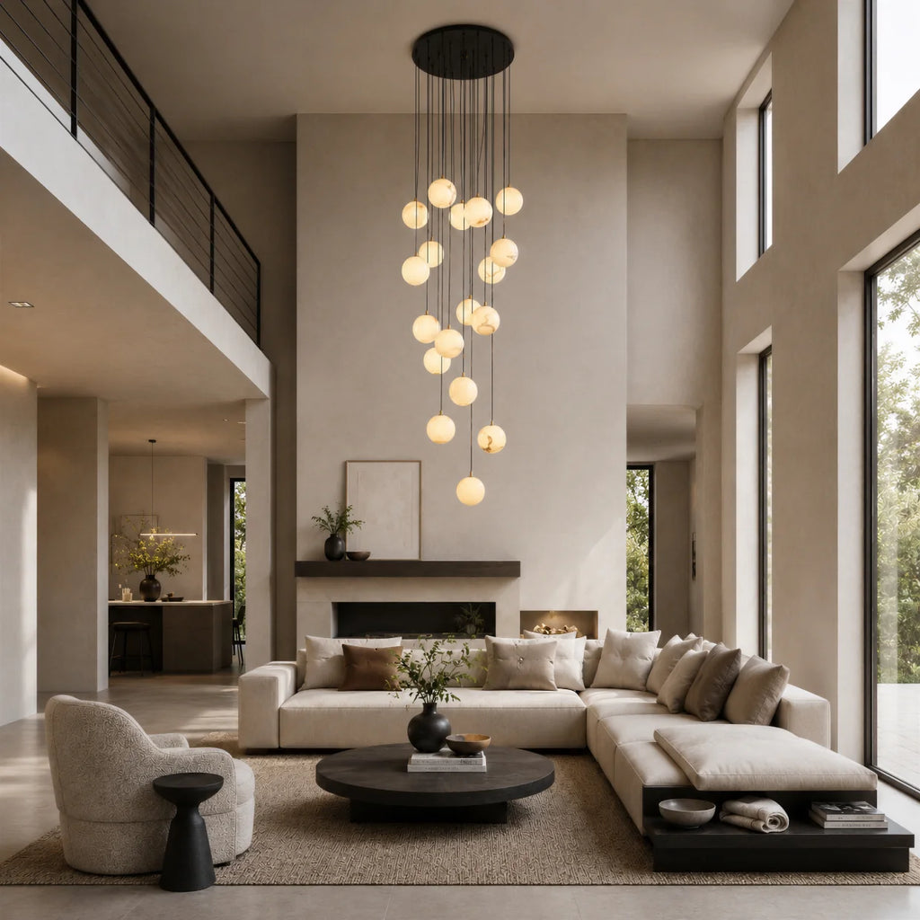 GOODNEST RIVULET | Alabaster Cascade Chandelier