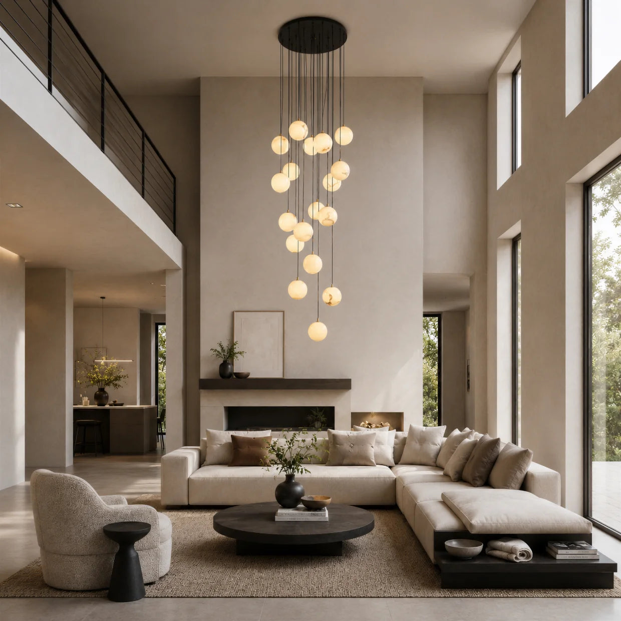 GOODNEST RIVULET | Alabaster Cascade Chandelier