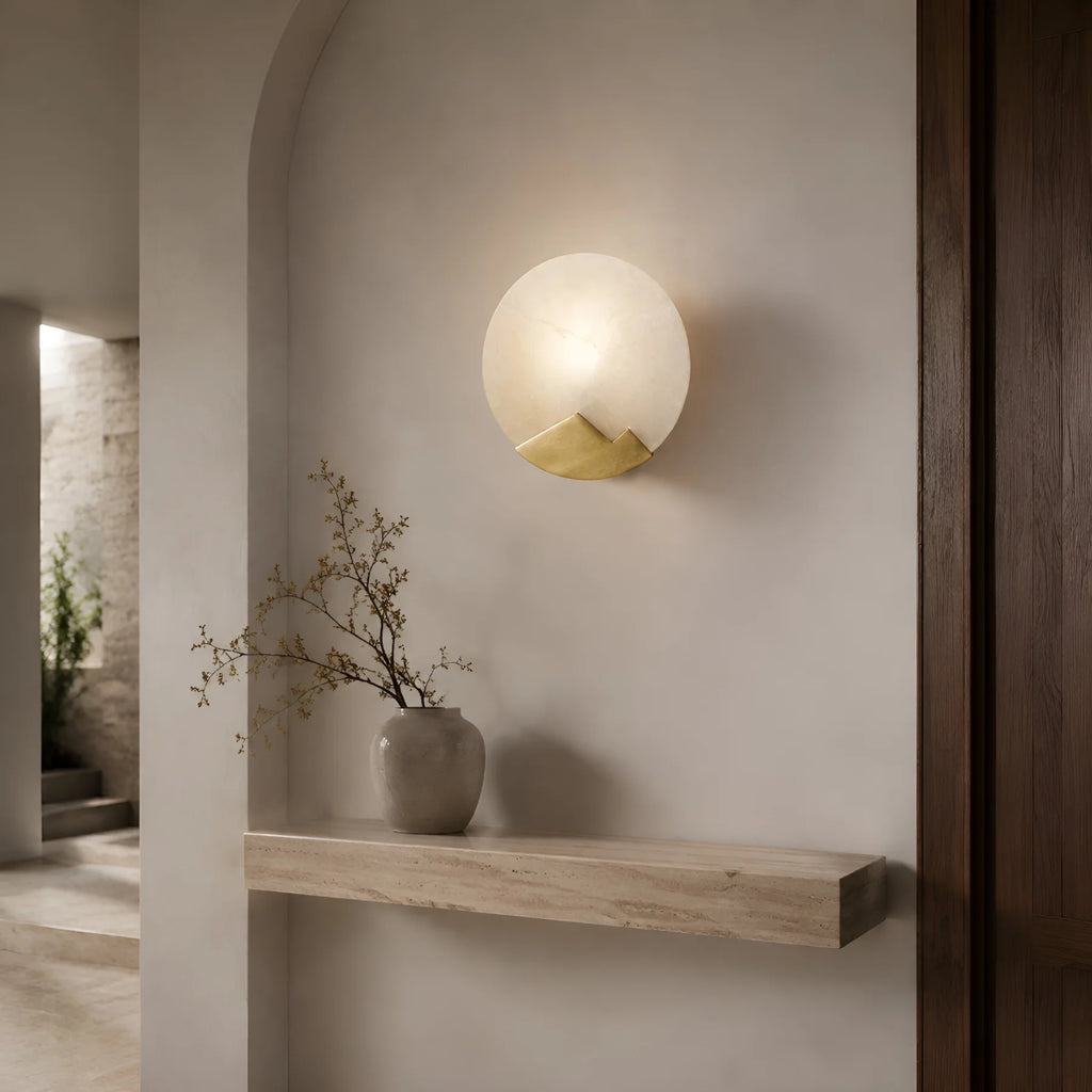 GOODNEST LINEN | Alabaster Wall Light
