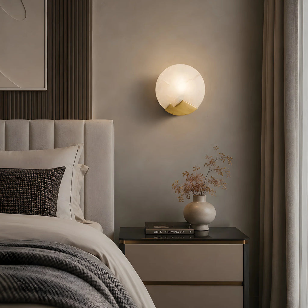 GOODNEST LINEN | Alabaster Wall Light