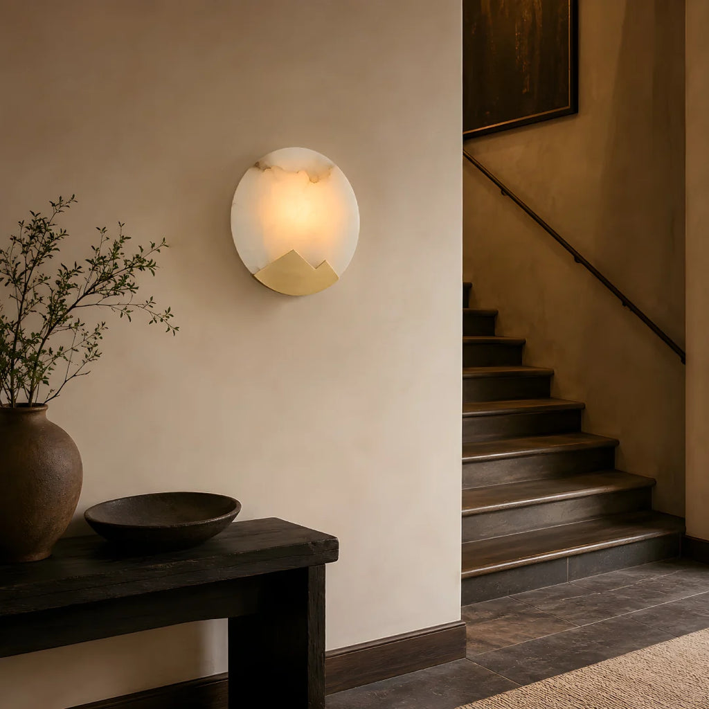 GOODNEST LINEN | Alabaster Wall Light