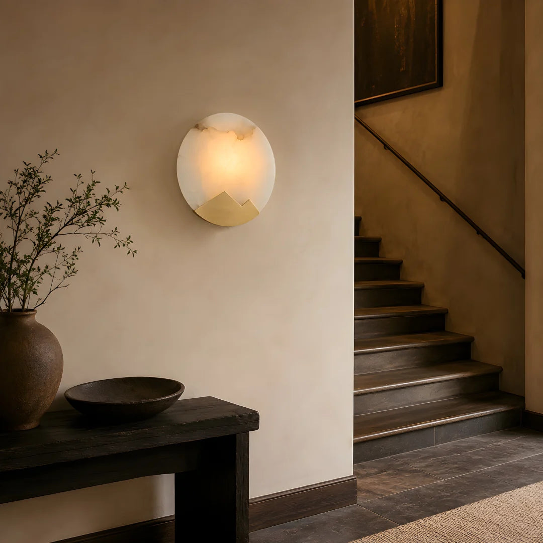 GOODNEST LINEN | Alabaster Wall Light