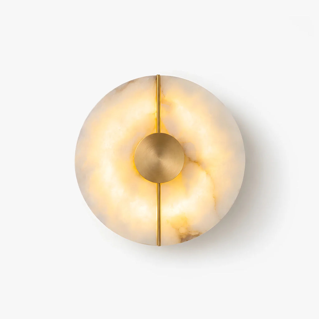 GOODNEST SOLSTICE | Alabaster Disc Wall Light