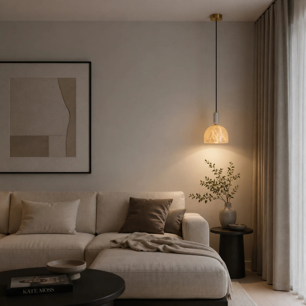 GOODNEST VESSEL | Alabaster Dome Pendant