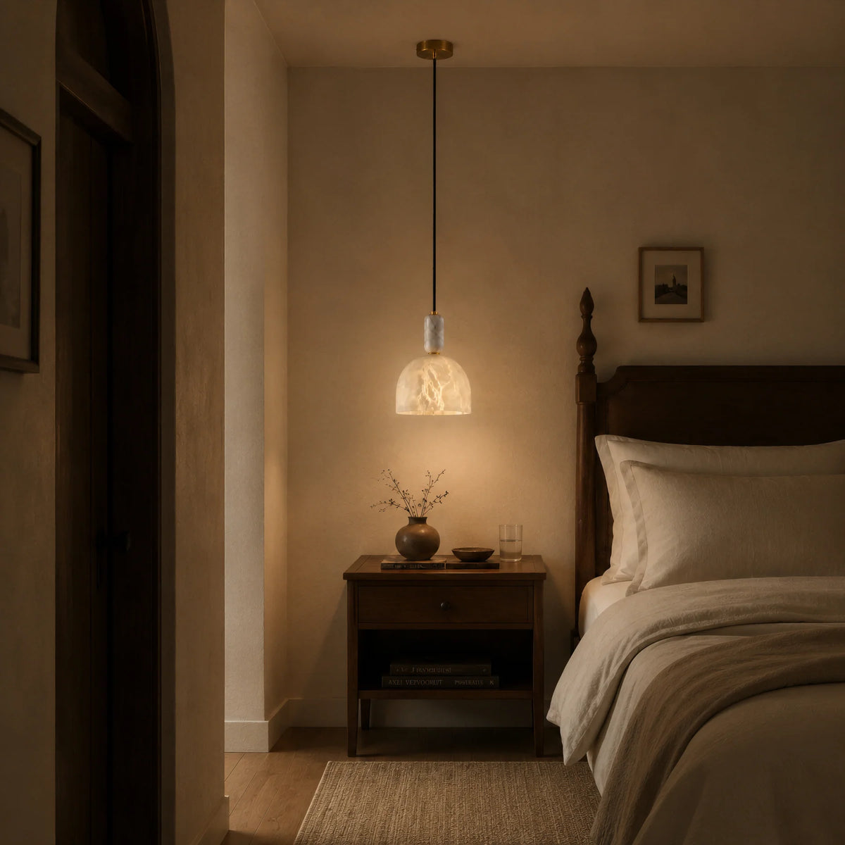 GOODNEST VESSEL | Alabaster Dome Pendant
