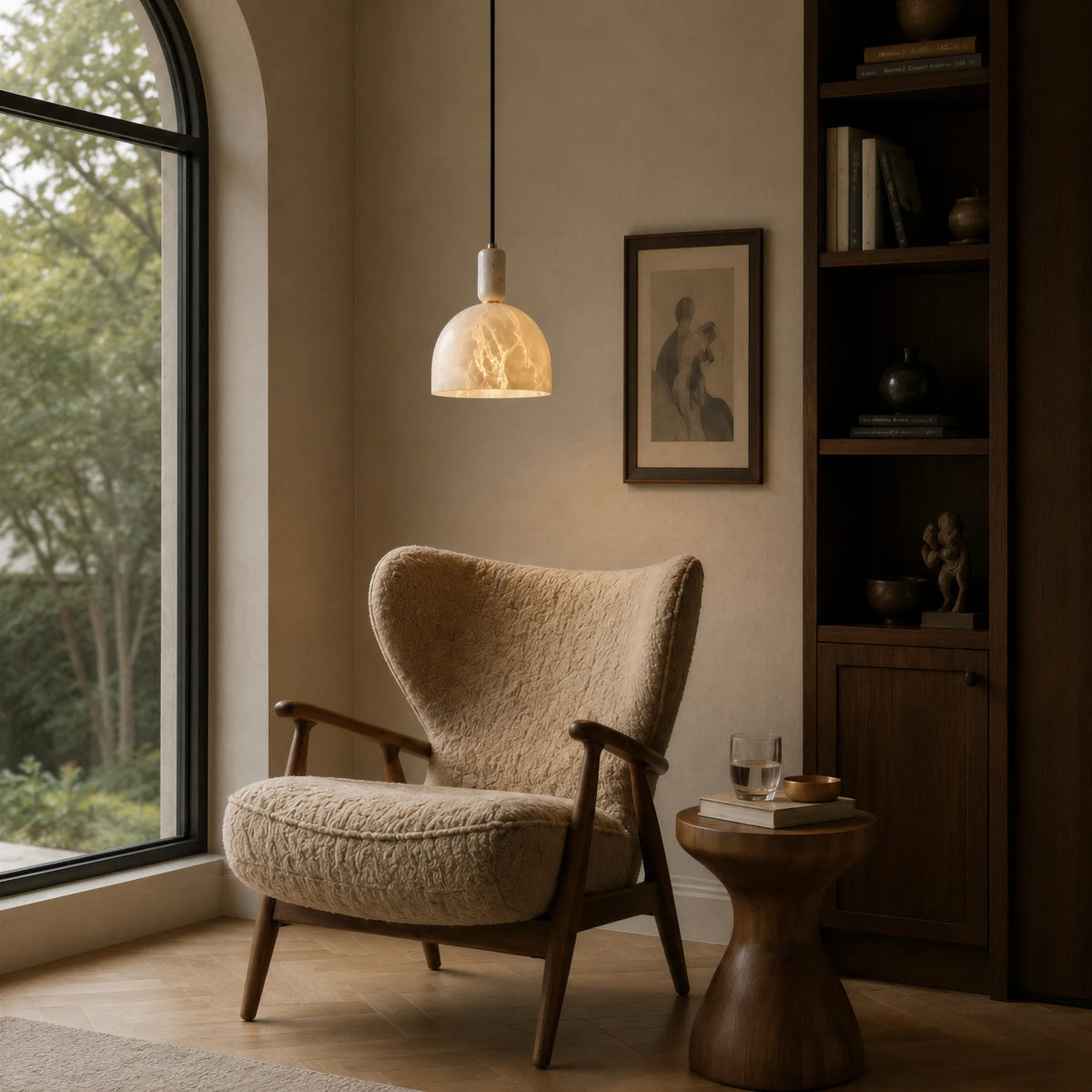 GOODNEST VESSEL | Alabaster Dome Pendant