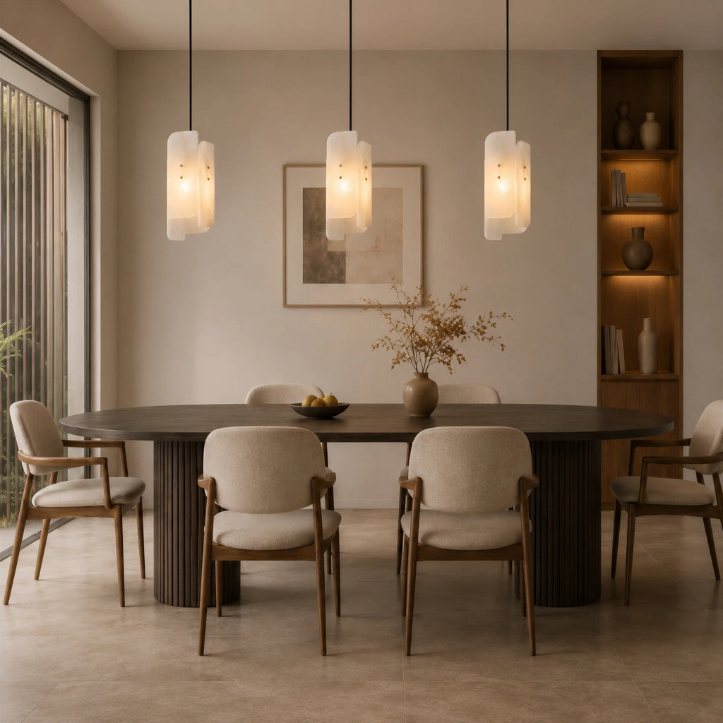 GOODNEST TERRACE | Alabaster Layered Pendant