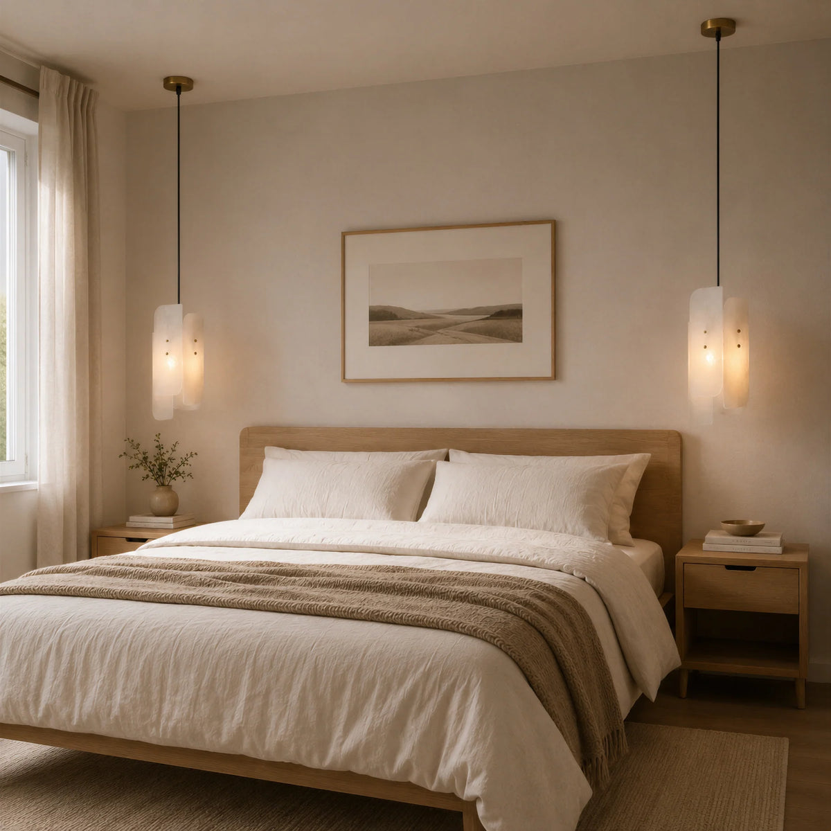 GOODNEST TERRACE | Alabaster Layered Pendant