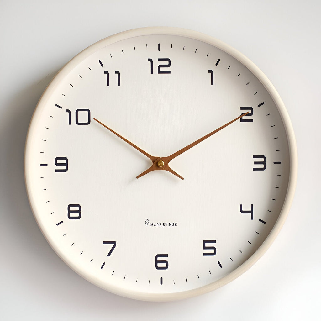 Dial Wood Frame Wall Clock