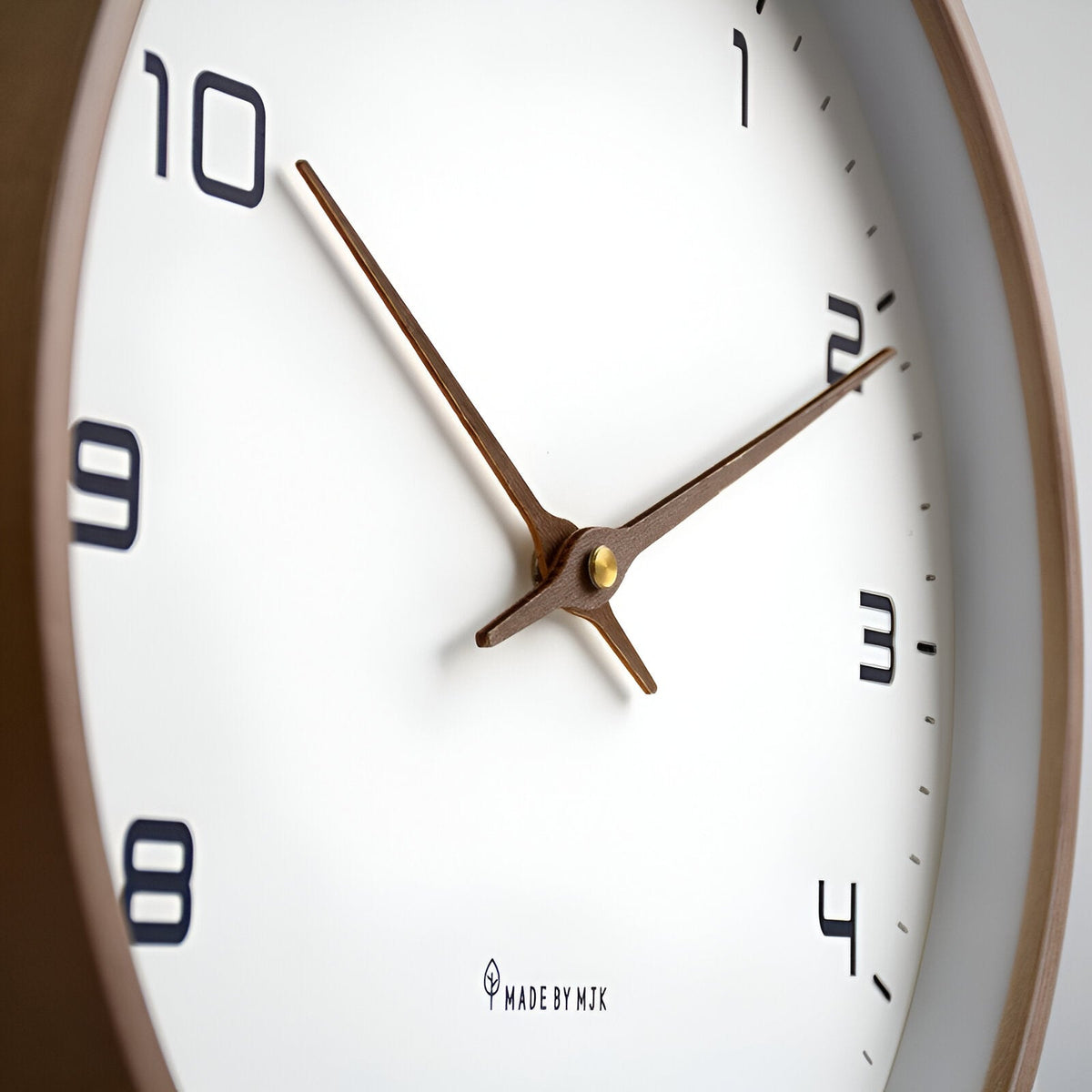 Dial Wood Frame Wall Clock