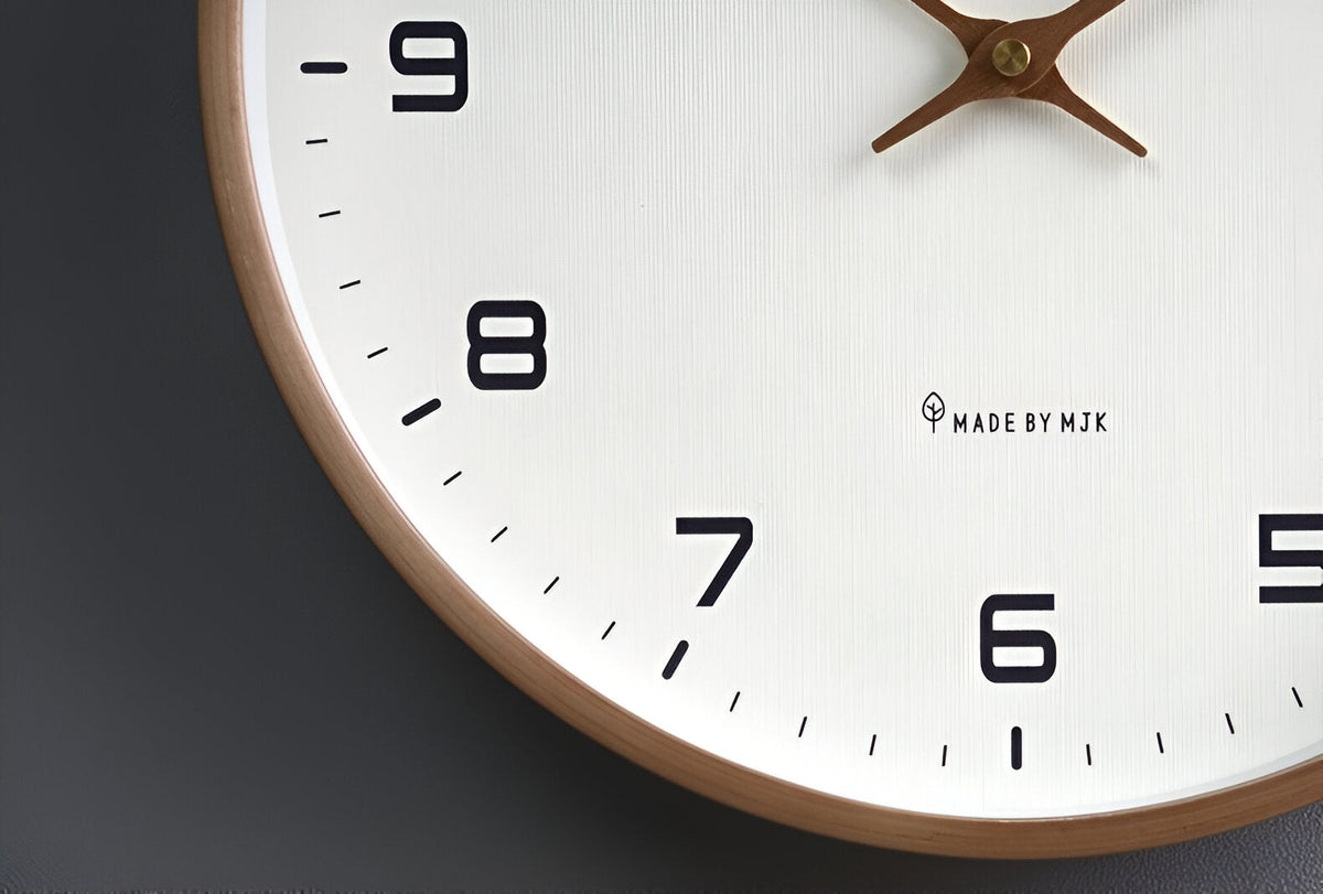 Dial Wood Frame Wall Clock
