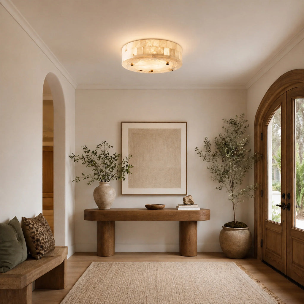 GOODNEST GESSO | Alabaster Ceiling Light
