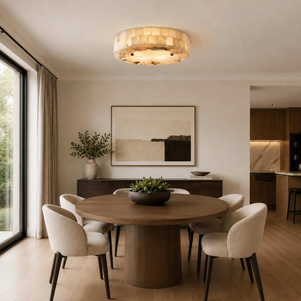 GOODNEST GESSO | Alabaster Ceiling Light