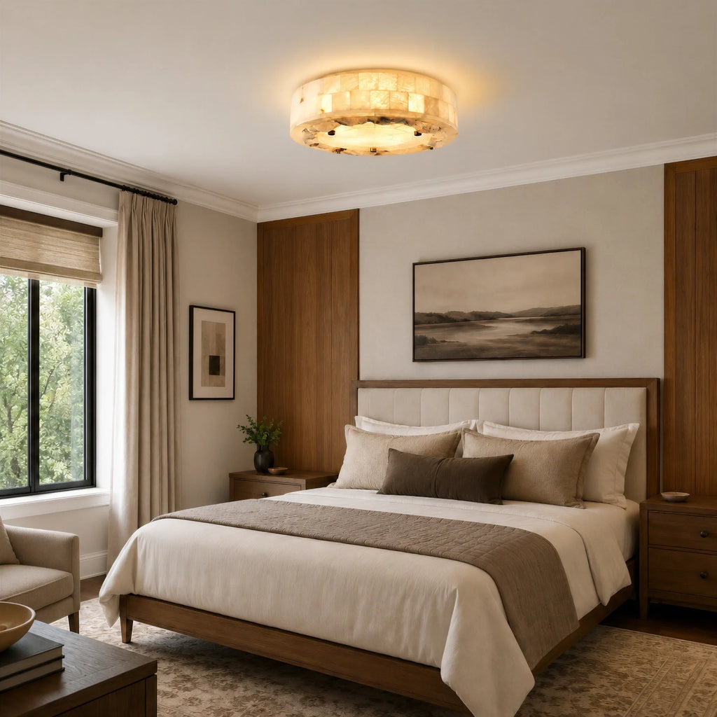GOODNEST GESSO | Alabaster Ceiling Light