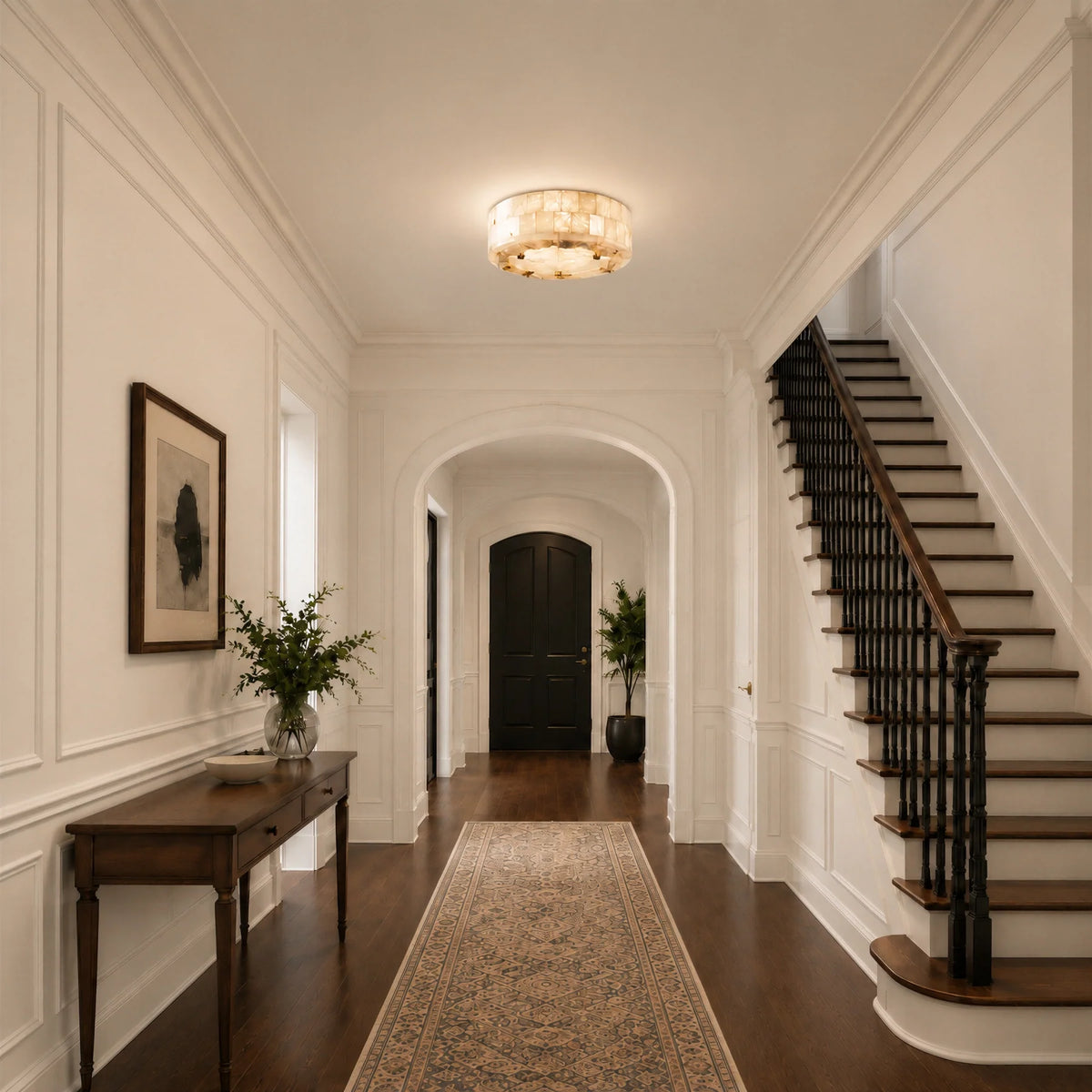 GOODNEST GESSO | Alabaster Ceiling Light