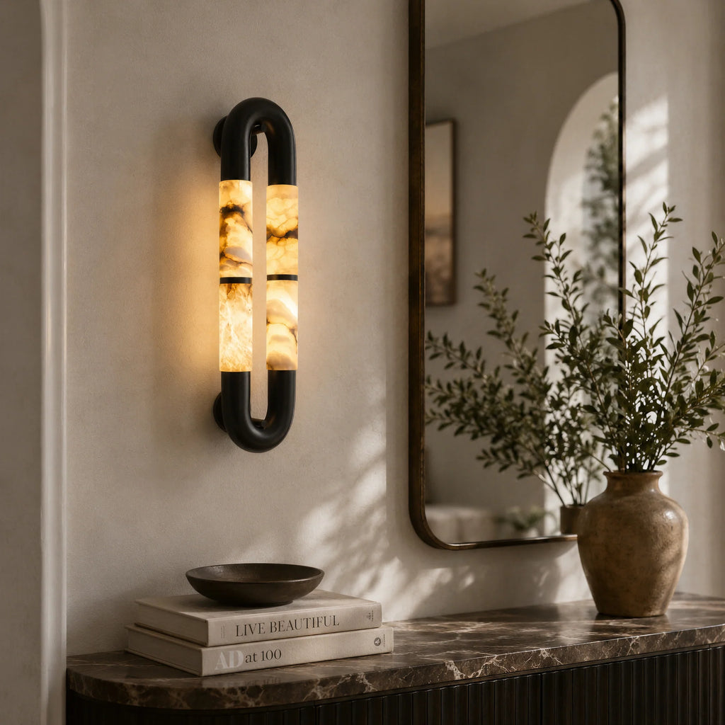 GOODNEST HOOP | Alabaster Loop Wall Light