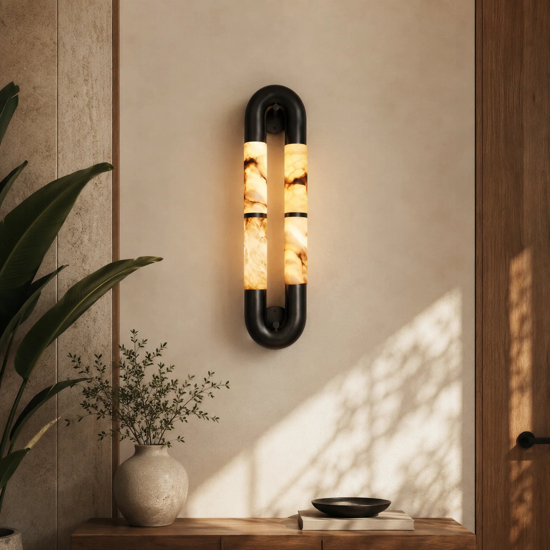 GOODNEST HOOP | Alabaster Loop Wall Light