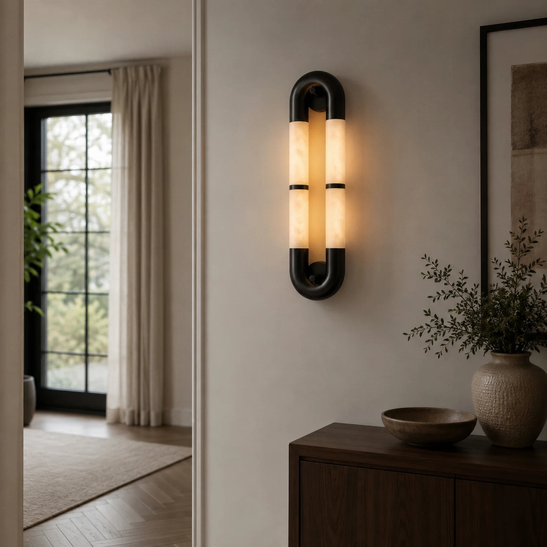 GOODNEST HOOP | Alabaster Loop Wall Light