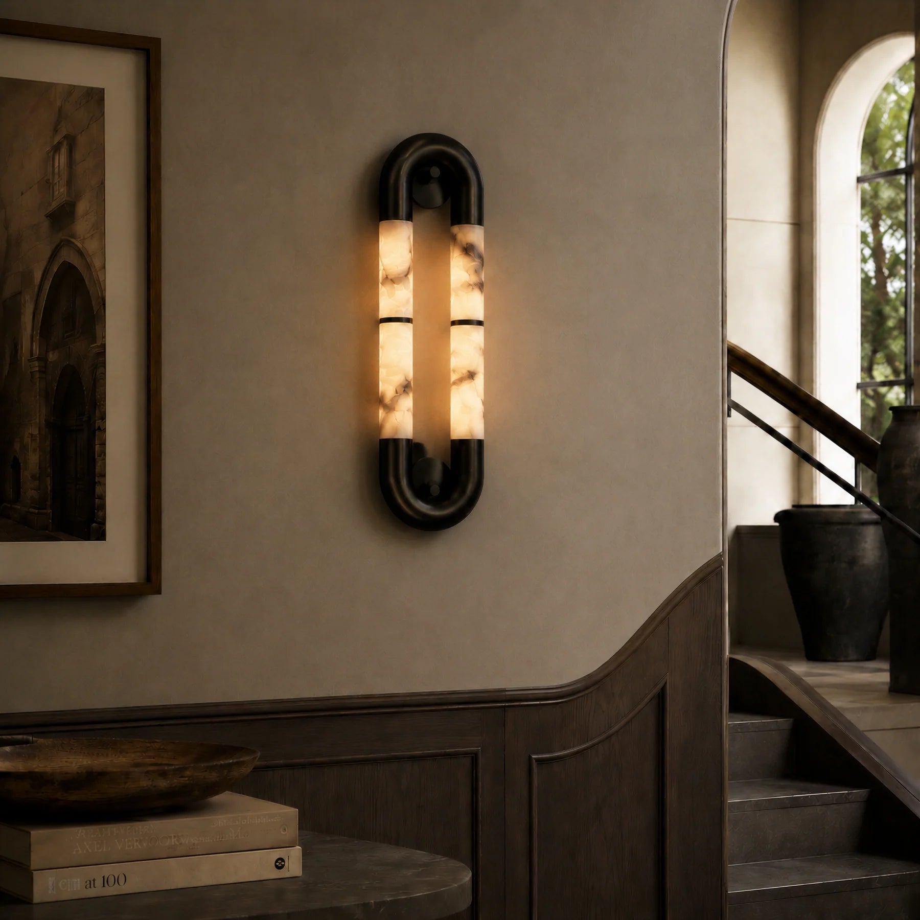 GOODNEST HOOP | Alabaster Loop Wall Light