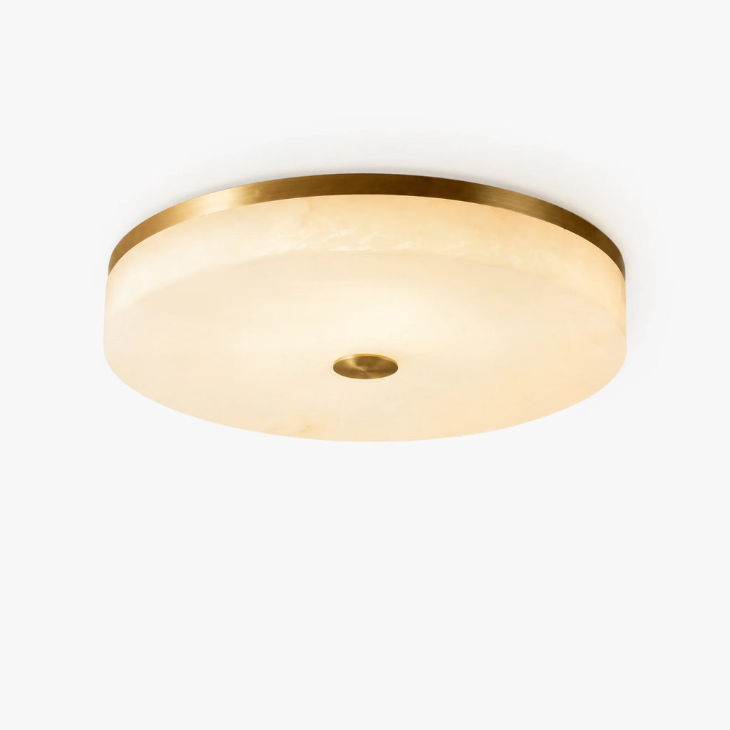 GOODNEST ZENITH | Alabaster Round Ceiling Light