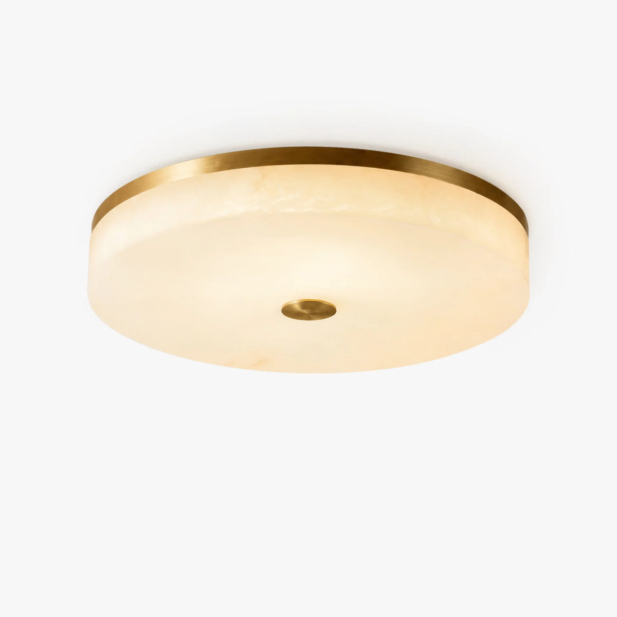GOODNEST ZENITH | Alabaster Round Ceiling Light