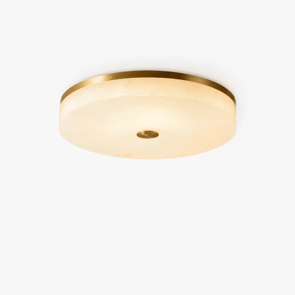 GOODNEST ZENITH | Alabaster Round Ceiling Light