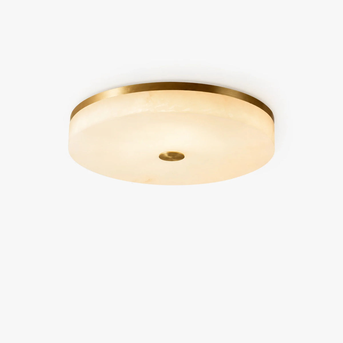 GOODNEST ZENITH | Alabaster Round Ceiling Light