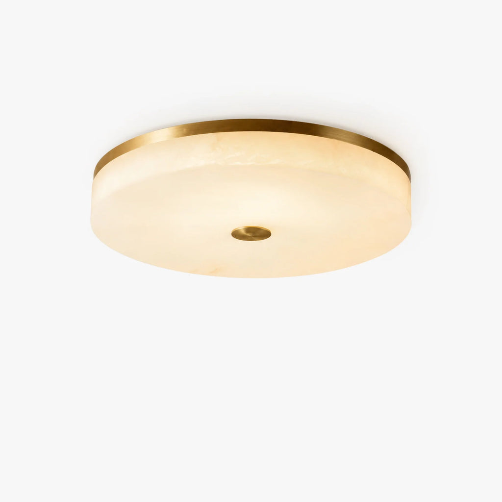 GOODNEST ZENITH | Alabaster Round Ceiling Light