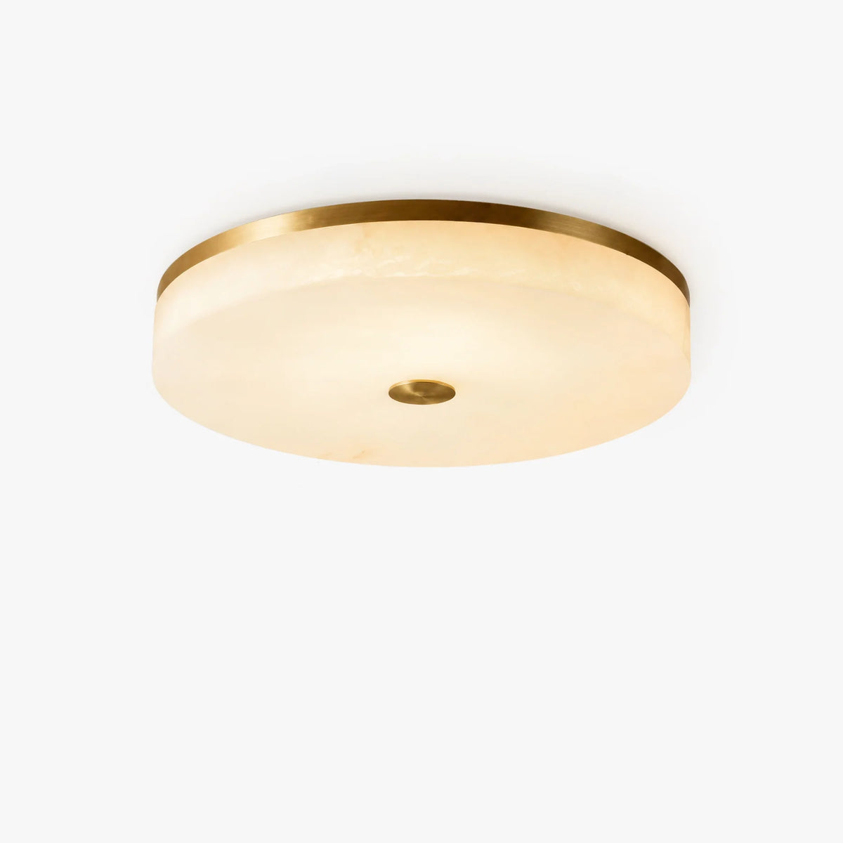 GOODNEST ZENITH | Alabaster Round Ceiling Light