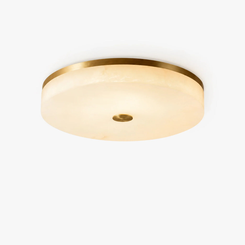GOODNEST ZENITH | Alabaster Round Ceiling Light