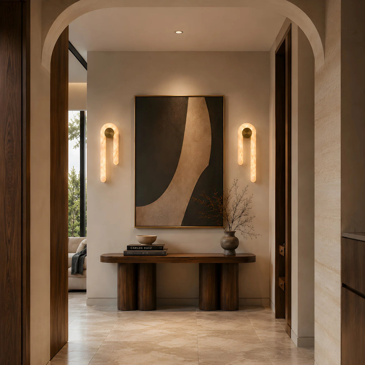 GOODNEST PORTAL | Alabaster Arch Wall Light