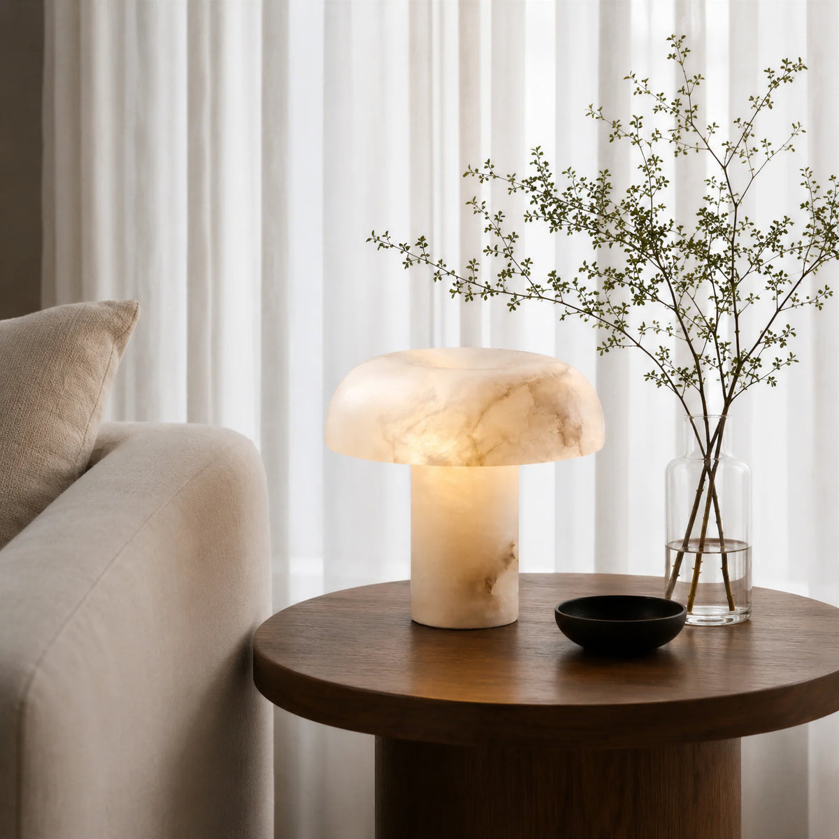 GOODNEST BLOOM | Alabaster Mushroom Lamp
