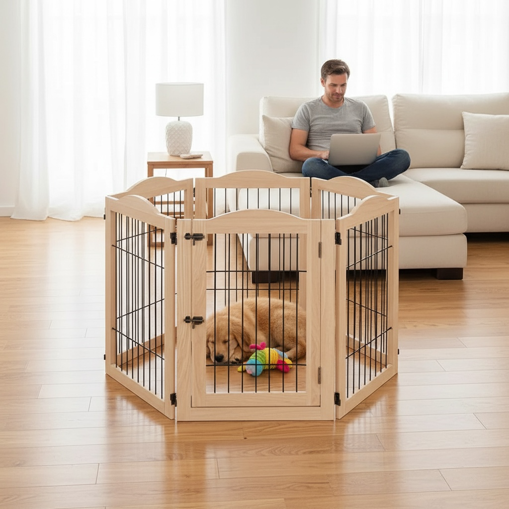 GOODNEST GROVE 6 | Timber Playpen & Barrier