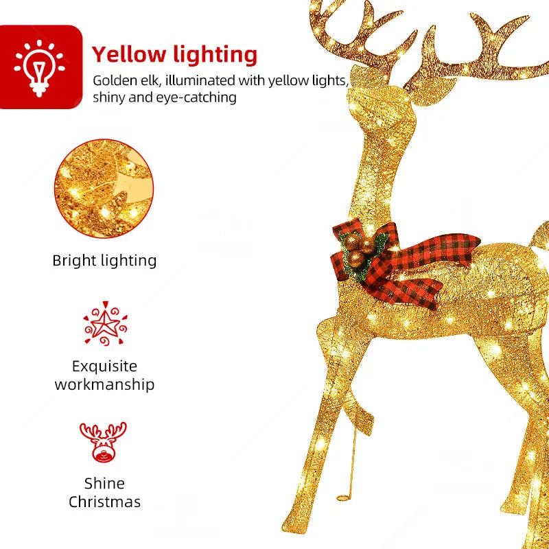 GOODNEST STAG | Lighted Reindeer Set of 3