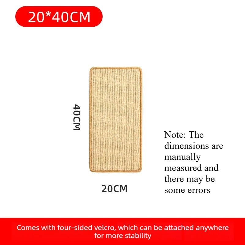 Cat Scratching Mat Wall Mount Cat Scratcher Pad Non‑Shed Wear‑Resistant Sofa Protector Pet Cat Claw Grinding Accessory