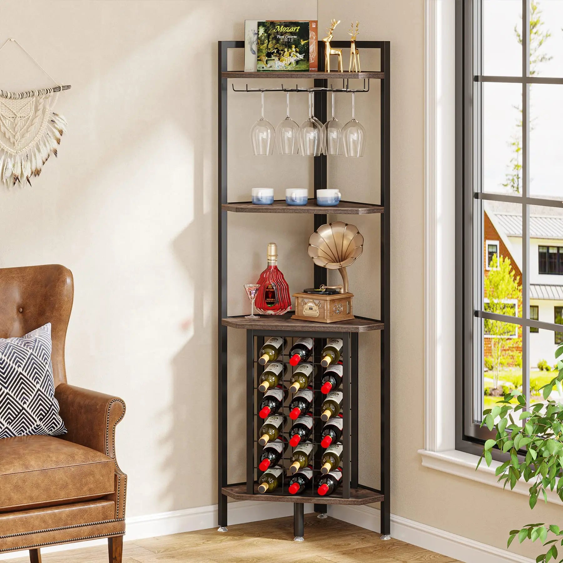 GOODNEST CORK | Corner Wine Rack Bar Shelf