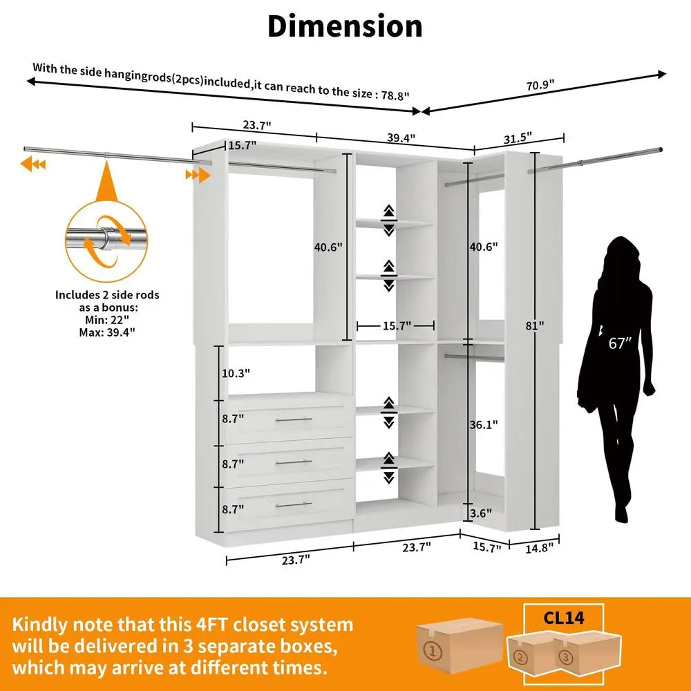 Atelier 58ft Walk-In Closet System