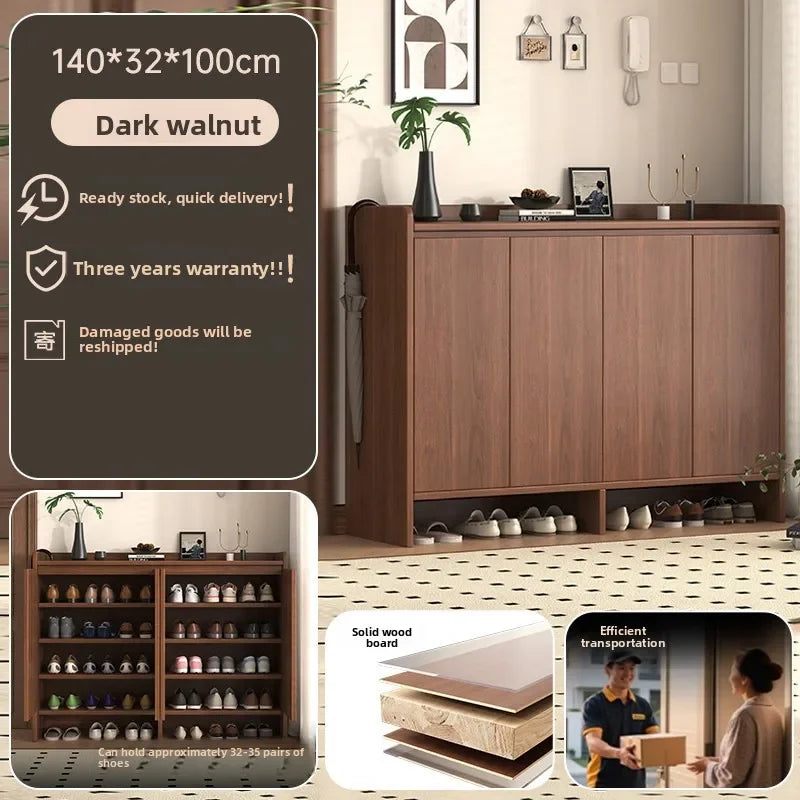 GOODNEST VESTIBULE | Solid Wood Shoe Cabinet