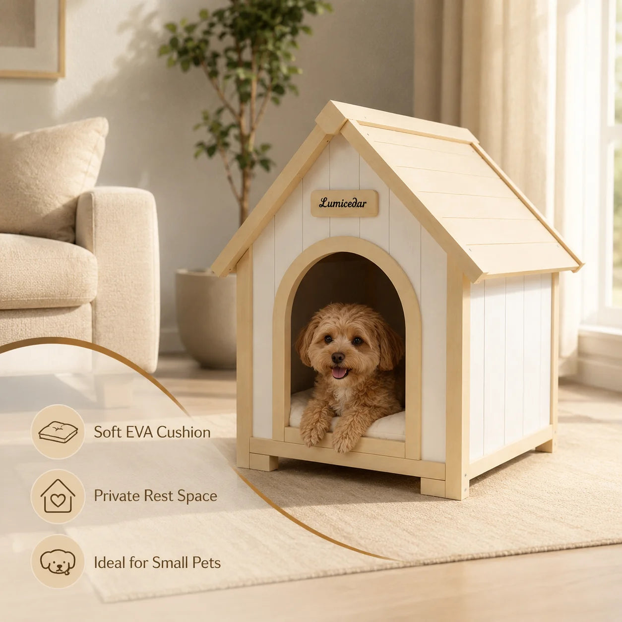 GOODNEST HUTCH | Indoor Wooden Dog & Cat House