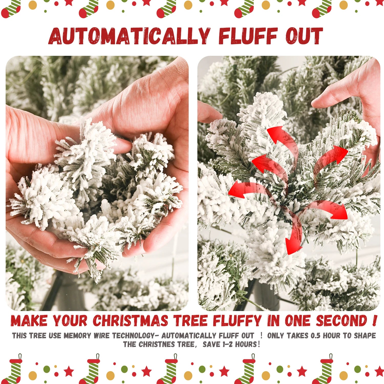 GOODNEST FROST | Flocked Christmas Tree