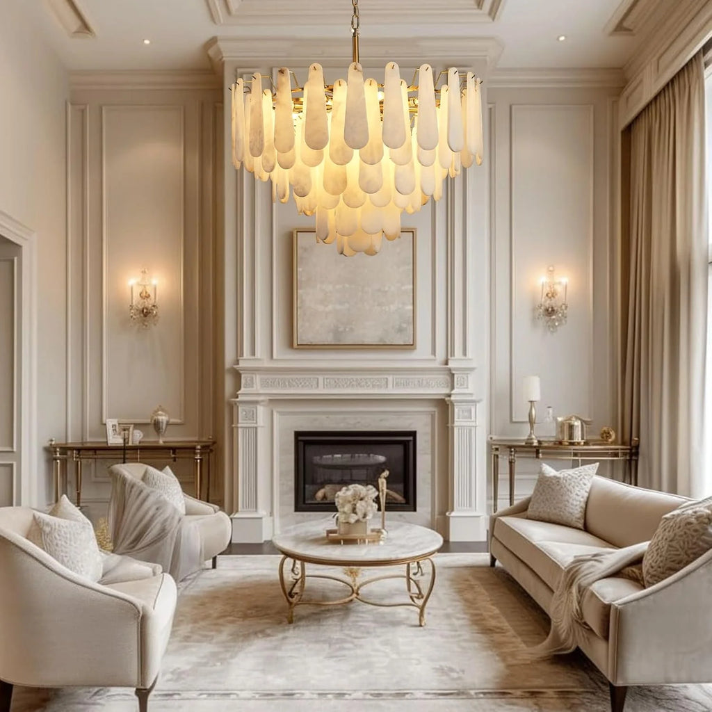 GOODNEST HALLOW | Alabaster Ring Chandelier