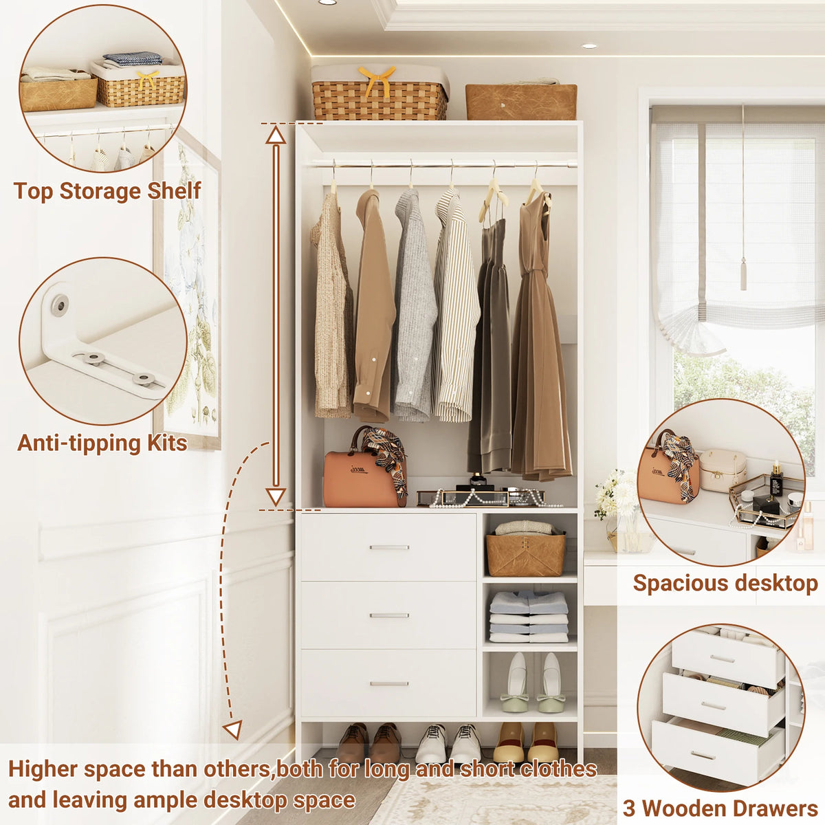 Alcove Compact Closet System